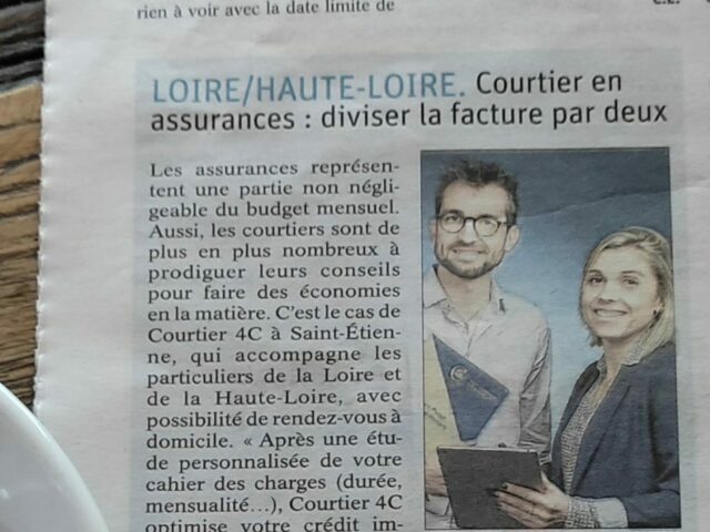 Courtier4C dans le Journal La Tribune